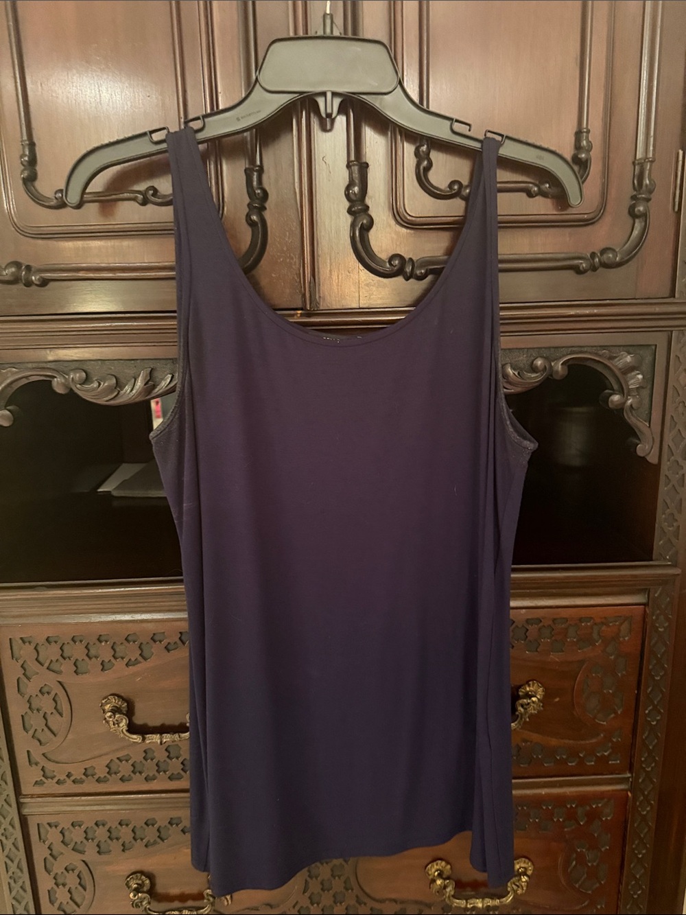 Eileen Fisher Deep Navy Crewneck   Tank Tunic